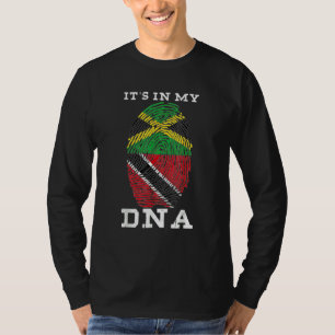 Trinidadischer Plus Jamaikanischer Mix DNA Flagge T-Shirt