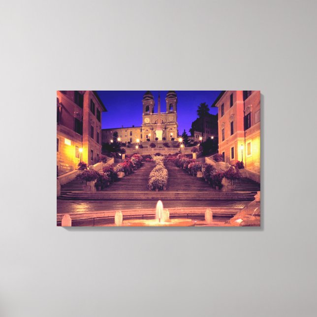 Trinità Dei Monti (Rom) Canvas Print Leinwanddruck (Vorderseite)