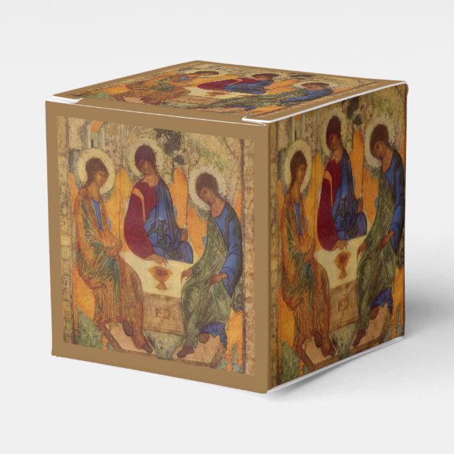 Trinitätsengel bei Mamre Gefallenheitsbox Geschenkschachtel (Vorderseite)
