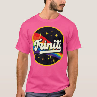 Triniti Regenbogen im Weltraum im Vintage-Stil T-Shirt