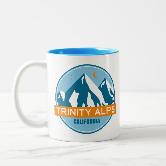 Trinity Alps California Zweifarbige Tasse (Links)