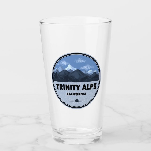 Trinity Alps Camping Kalifornien Glas (Vorderseite)