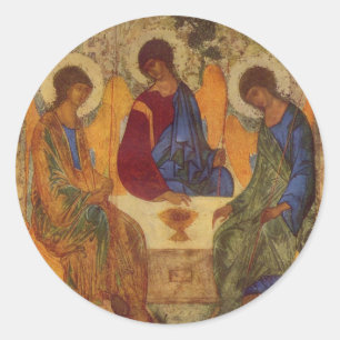 Trinity Angels at Mamre Runder Aufkleber