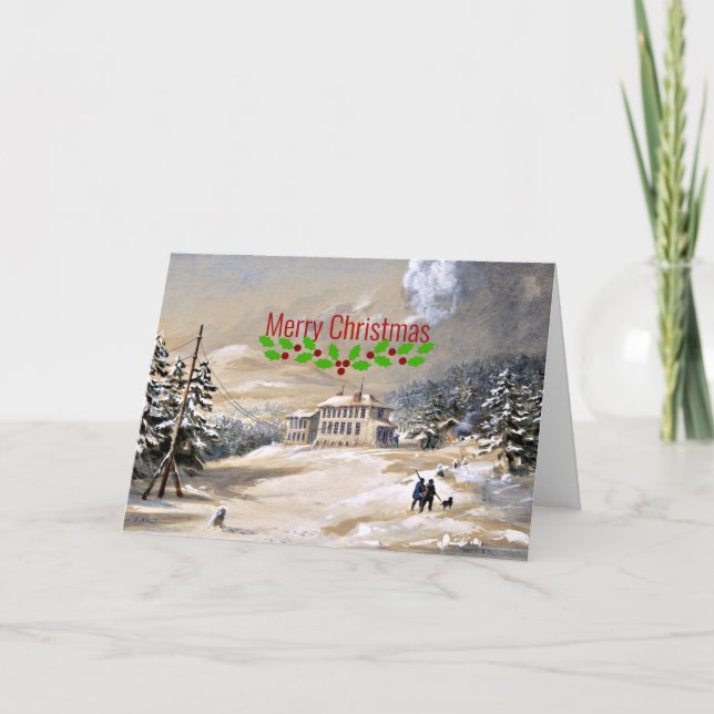 Trinity Bay, Neufundland, Weihnachtsgrüße Karte (Vorderseite)