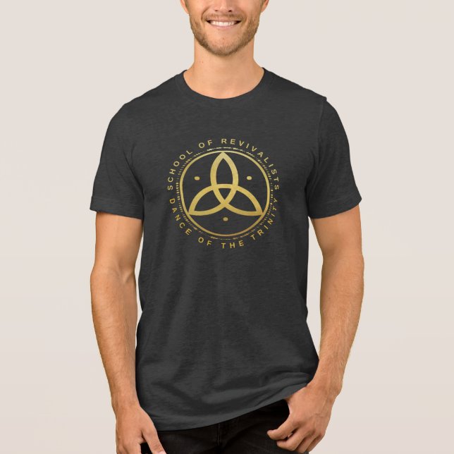 Trinity Black / Gold Tri-Blend Shirt (Vorderseite)