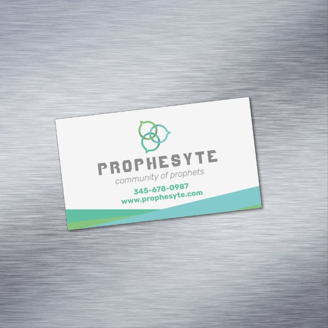 Trinity Chat Bubbles Magnetische Visitenkarte (Beispiel)