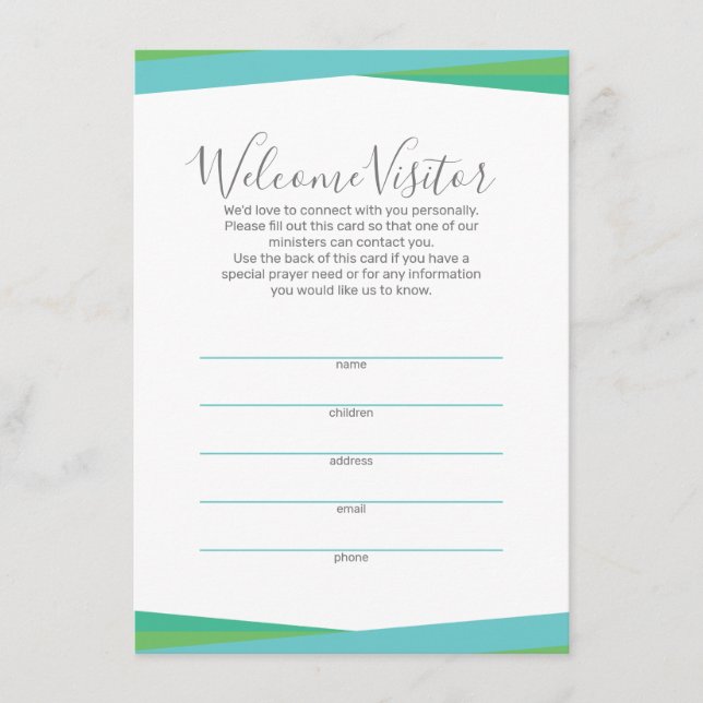 Trinity Chat Bubbles Visitenkarte Begleitkarte (Vorderseite)