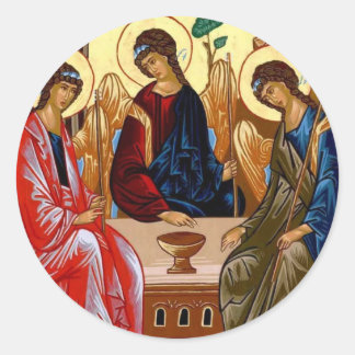 Trinity Icon Runder Aufkleber