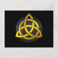 Trinity Knot Celtic Black Gold
