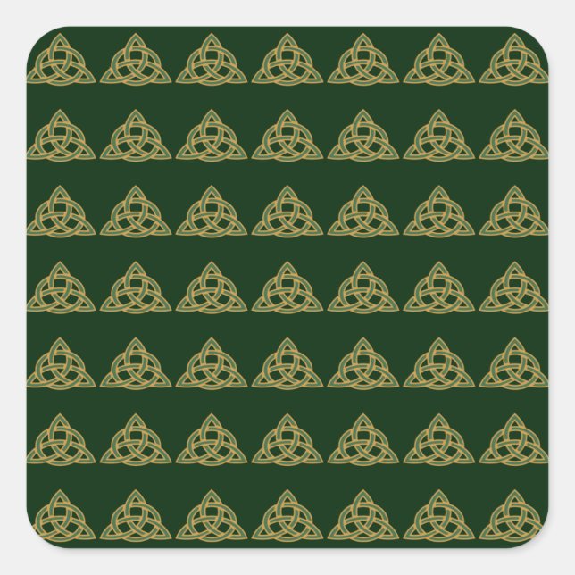 Trinity Knot Green Stickers (Vorderseite)