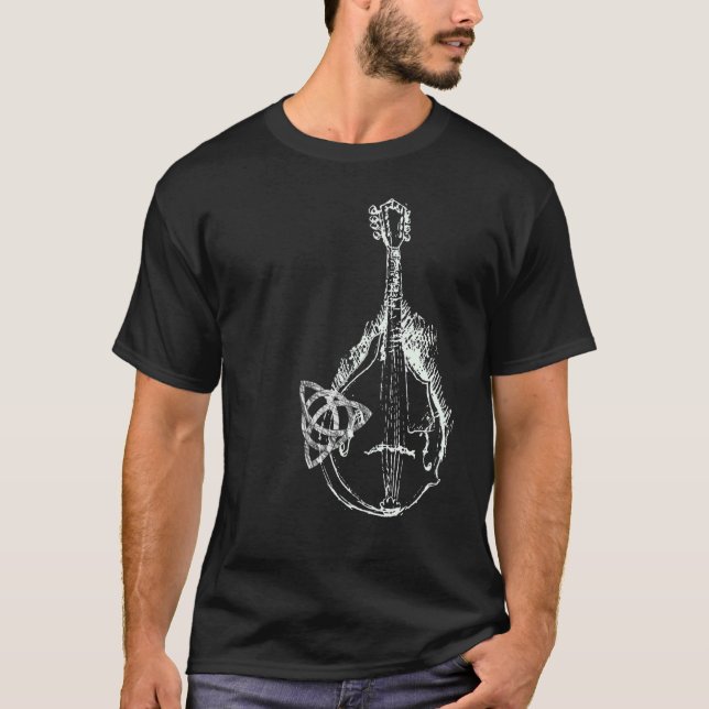 Trinity Knot Norse Mandolin T-Shirt (Vorderseite)