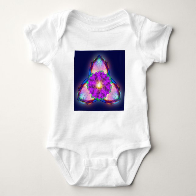 Trinity Lotus Baby Strampler (Vorderseite)