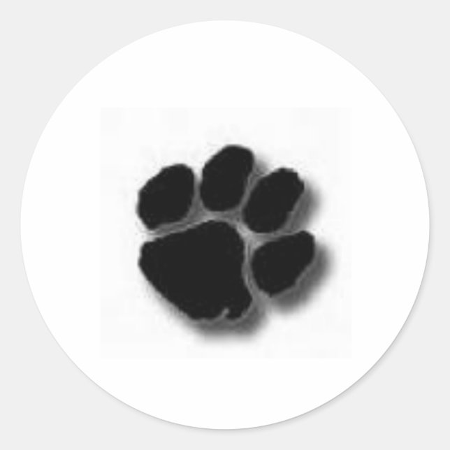 Trinity Paw Print Sticker (Vorderseite)