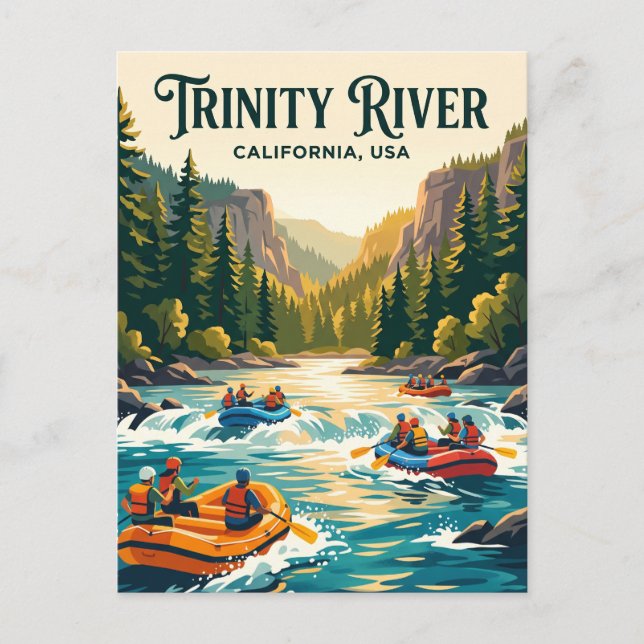 Trinity River USA Postkarte (Vorderseite)