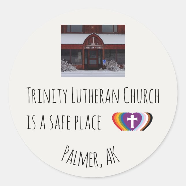 Trinity Safe Place Sticker Set  (Vorderseite)