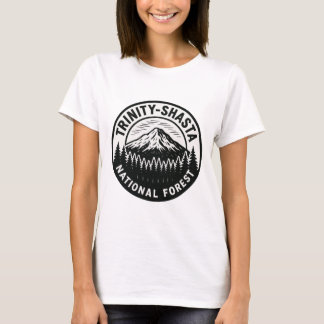Trinity-Shasta-Nationalwald - Emblem-Abzeichen T-Shirt