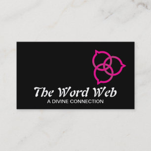 Trinity Speech Bubble Logo (pink) Visitenkarte