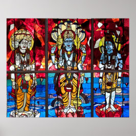 Trinity Stated Glass Window Poster