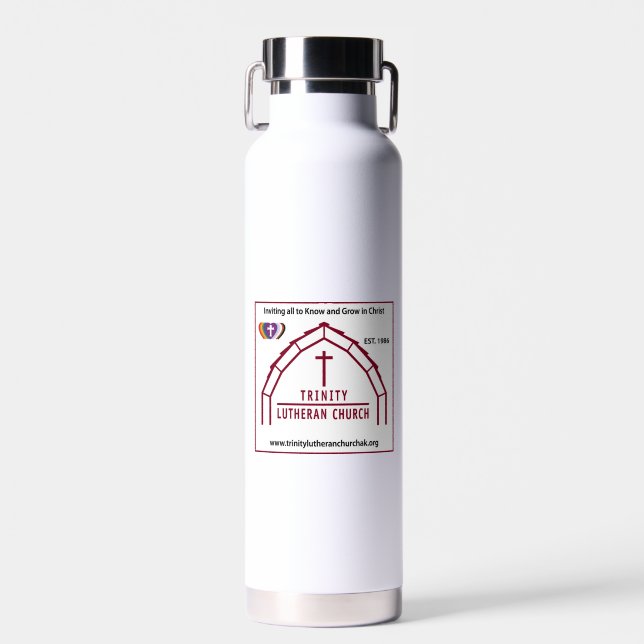 Trinity und RIC-Logo Trinkflasche (Vorne)