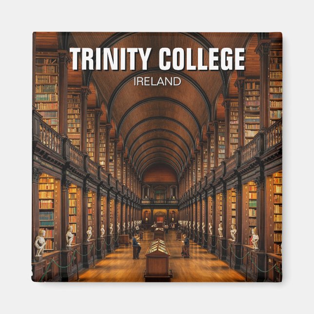 Trinity Uni Dublin Ireland Library Magnet (Vorne)