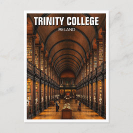Trinity Uni Dublin Ireland Library Postkarte