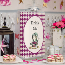 Trink Mad Hatter Alice im Wunderland Magenta