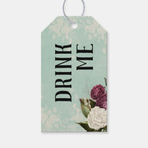 "Trink mich" Alice im Wunderland Tea Tag Geschenkanhänger