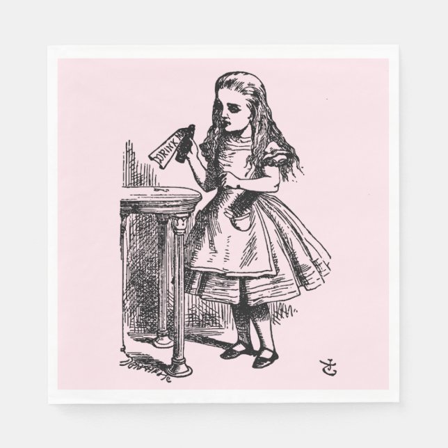 Trink mich (Alice's Adventures in Wonderland) Serviette (Vorderseite)