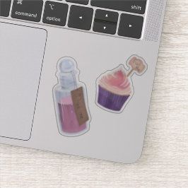 Trink mich, iss mich Alice im Wunderland Aufkleber