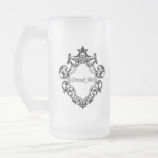 Trink mich! mattglas bierglas (Links)