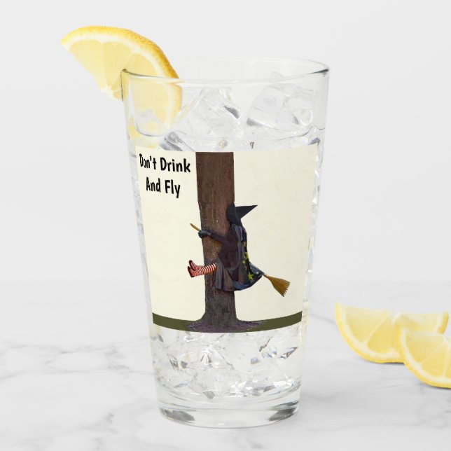 Trink und fliege keinen Glaswäscher Glas (Vorderseite Ice)