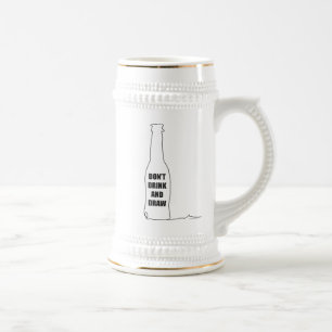 Trink und Zeichn nicht Bierglas