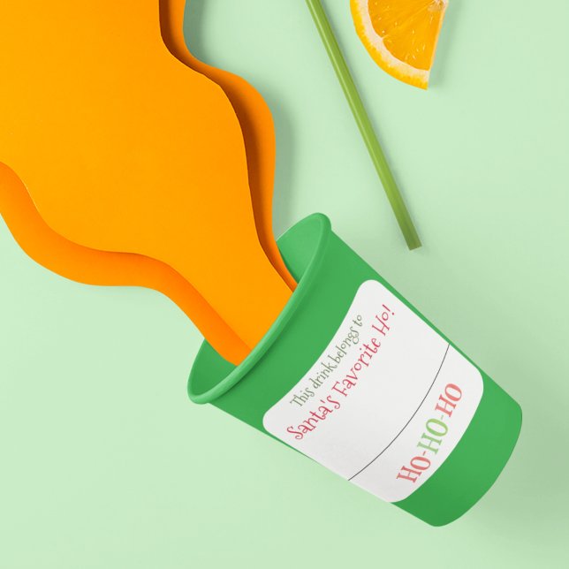 Trinkaufkleber Marker Name Funny Christmas Sprichw Quadratischer Aufkleber (Von Creator hochgeladen)