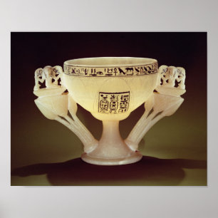 Trinkbecher in Form einer halb geöffneten Poster