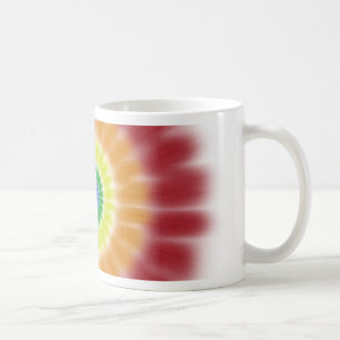 Trinkbecher, Tie Dye Regenbogen Friedenszeichen Ex Kaffeetasse