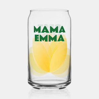 Trinkbehälter der Gelbblüte für die Mama Dosenglas