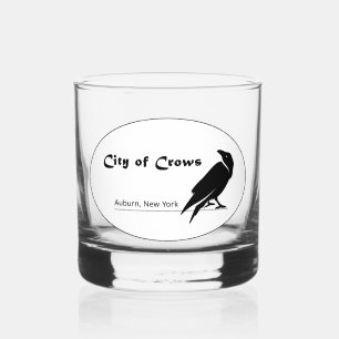 Trinkbehälter des City-Logos -Set Whiskyglas