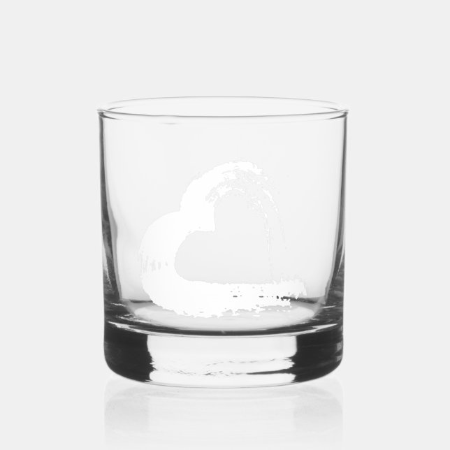 Trinkbehälter Moon Heart Whiskyglas (Vorderseite)