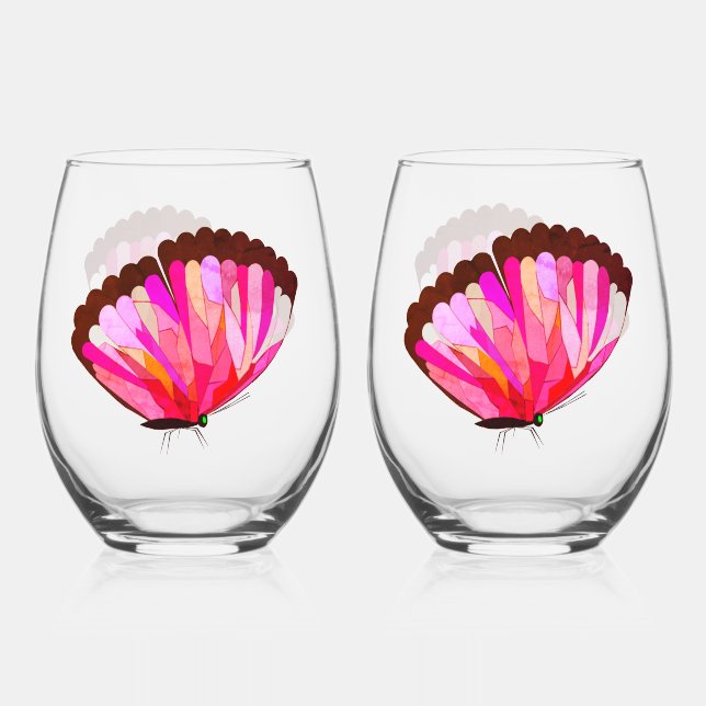 Trinkbehälter-Set aus verkettetem Glas (Vorderseite)
