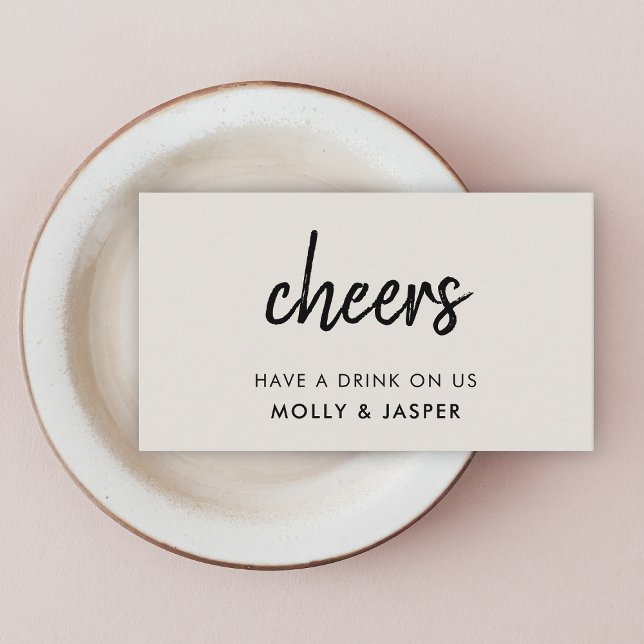 Trinkbeleg | Graue Minimalistische Coupon-Karte Rabattkarte (Von Creator hochgeladen)