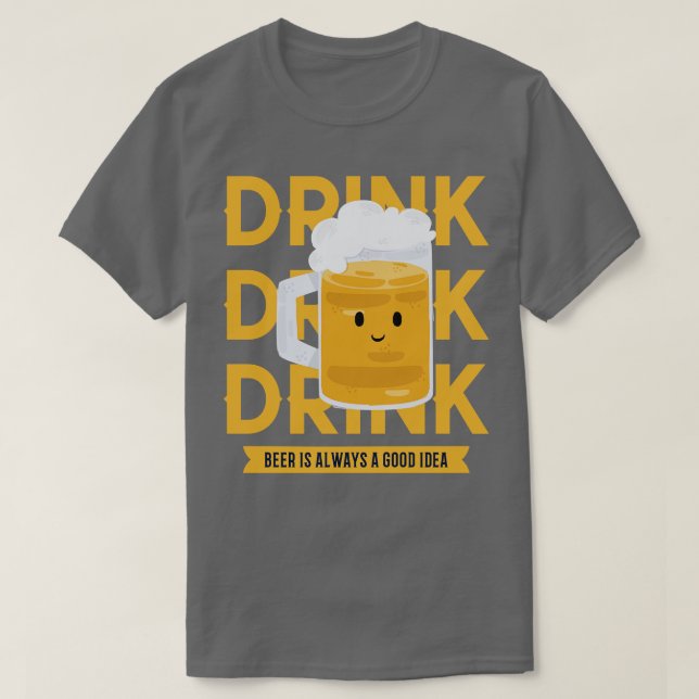 Trinkbier T-Shirt (Design vorne)