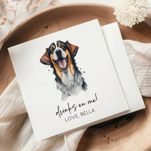 Trinke auf mich! Sarabi Dog Pet Wedding Serviette