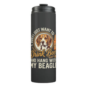Trinke Bier Beagle Hund Craft Ale Flasche Hopfen