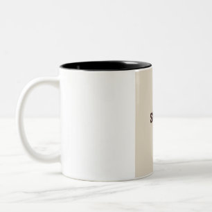 Trinke Erfolg Wiederhole Motivierendes Zitat für K Zweifarbige Tasse