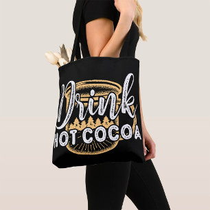 Trinke heiße Schokolade