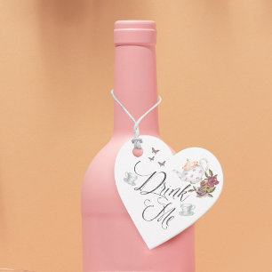 Trinke mich! Vintage Hochzeit Alice im Wunderland Geschenkanhänger