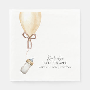 Trinke & Sieh Einfache Boho-Ballonflasche Baby-Par Serviette