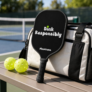 Trinke Verantwortungsvoll Name Onyx Schwarz Pickleball Schläger