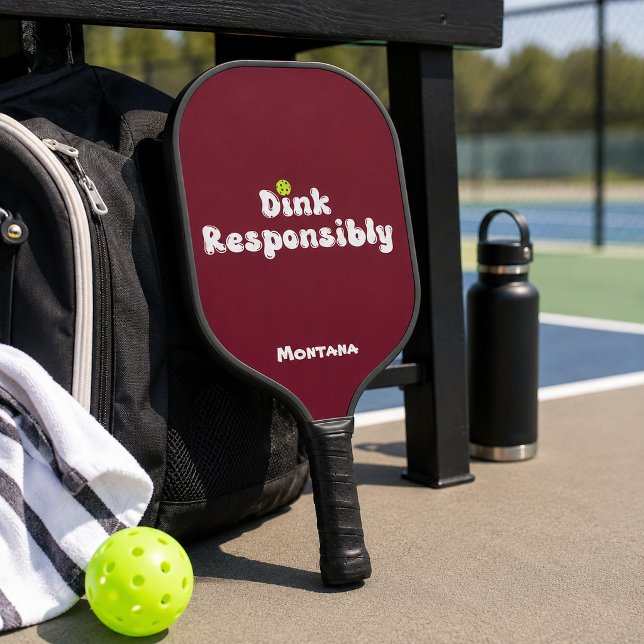 Trinke Verantwortungsvoll Name Ruby Rot Pickleball Schläger (Von Creator hochgeladen)