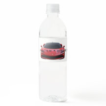 Trinke Wasser Fahre Sicher Auto Wasserflaschenetik
